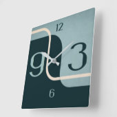 モダン芸 スクエア壁時計 (傾斜)