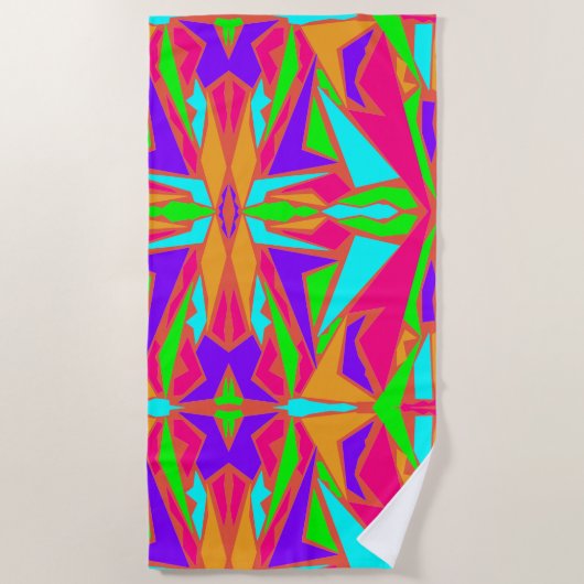 モダン芸 ビーチタオル (正面)