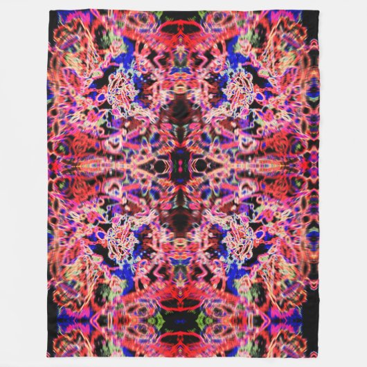 モダン芸 フリースブランケット (正面)