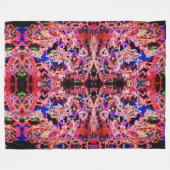 モダン芸 フリースブランケット (正面(横))