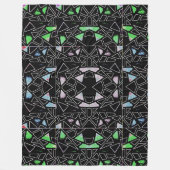 モダン芸 フリースブランケット (正面)