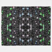 モダン芸 フリースブランケット (正面(横))