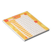 モダン若いオレンジの自己チェッ気にクリスト ノートパッド (アングル)