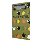 モダン苦味。アリスは注意する。パーソナライズ ミニクリップボード (アングル2)