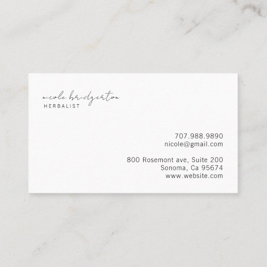 モダン草つる類 名刺 (裏面)