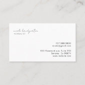 モダン草つる類 名刺 (裏面)