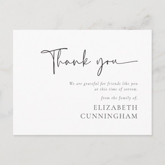 モダン草書体シモダンッエレガントク記念 ポストカード (正面)