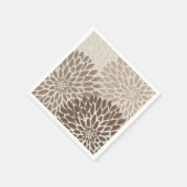 モダン菊 スタンダードカクテルナプキン (角)