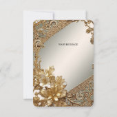 モダン華美フローラサンキューカード サンキューカード (裏面)