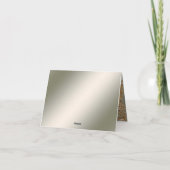 モダン華美フローラサンキューカード サンキューカード (裏面)