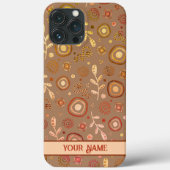 モダン葉トレンディーヴィンテージ名 Case-Mate iPhoneケース (裏面)