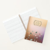 モダン葉パターン ノートブック (内部)