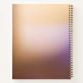 モダン葉パターン ノートブック (裏面)