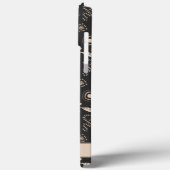 モダン葉パタ男らしーンの黒名 Case-Mate iPhoneケース (裏面 / 左)