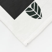 モダン葉ベビー フリースブランケット (角)