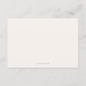 モダン葉ミニマリストフレームRSVPカード エンクロージャーカード (裏面)