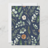 モダン葉ミニマルリース青 シーズンカード (裏面)