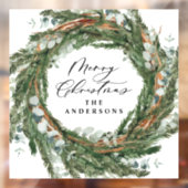 モダン葉ミニマルリース ウィンドウサイン (シート2)