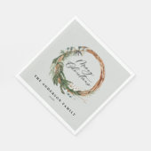 モダン葉ミニマルリース スタンダードランチョンナプキン (角)