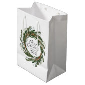 モダン葉ミニマルリース ミディアムペーパーバッグ (正面アングル)