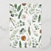 モダン葉ミニマルリース 箔シーズンカード (裏面)