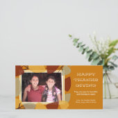 モダン葉感謝祭賛美の シーズンカード (スタンド正面)