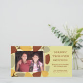 モダン葉感謝祭賛美の シーズンカード (スタンド正面)