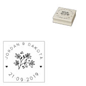 モダン葉発表日を保結婚存 ラバースタンプ (押印)