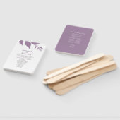 モダン葉紫結婚の扇子 ハンドファン (組立なし)