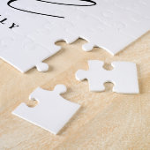 モダン葉賛美リーススタイリッシュスクリプト ジグソーパズル (側面)