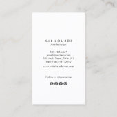 モダン葉金ゴールド 名刺 (裏面)