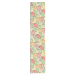 モダン葉 ショートテーブルランナー