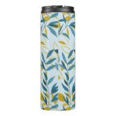 モダン葉Navy Blue金ゴールド「Letter M」 タンブラー (裏面)