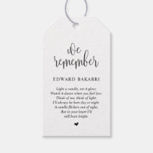 モダン葬儀兼慰霊蝋燭ラベル