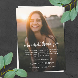 モダン葬 |お祝いの写真 サンキューカード