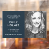 モダン葬 |ネイビーブルースタイリッシュメモリアル ウィンドウサイン (シート2)