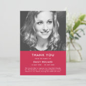 モダン葬 |ピンクお祝いの生活悔やみや弔慰 サンキューカード (スタンド正面)