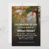 モダン葬 |ライフフォレストのお祝い 招待状 (正面)