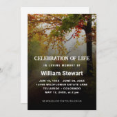 モダン葬 |ライフフォレストのお祝い 招待状 (正面/裏面)