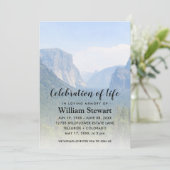 モダン葬 |ライフマウンテンズお祝い 招待状 (スタンド正面)