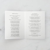 モダン葬 |写真を折り畳んだお祝い プログラム (内部)