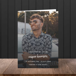 モダン葬 |折り畳まれたお祝い プログラム