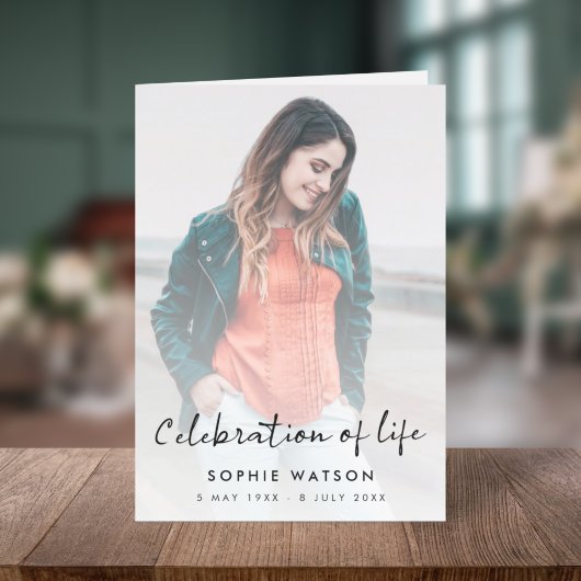 モダン葬 |折り畳まれたサービスの写真順序 プログラム