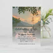 モダン葬 |日没のお祝い 招待状 (スタンド正面)