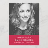 モダン葬 |生命お祝いプログラム プログラム (正面)