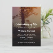 モダン葬 |生命お祝い招待状 招待状 (スタンド正面)