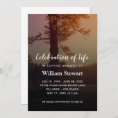 モダン葬 |生命お祝い招待状 招待状 (正面/裏面)