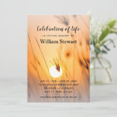 モダン葬 |生命のお祝い エレガント 招待状 (スタンド正面)