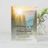 モダン葬 |生命のお祝い 招待状 (スタンド正面)