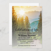 モダン葬 |生命のお祝い 招待状 (正面/裏面)